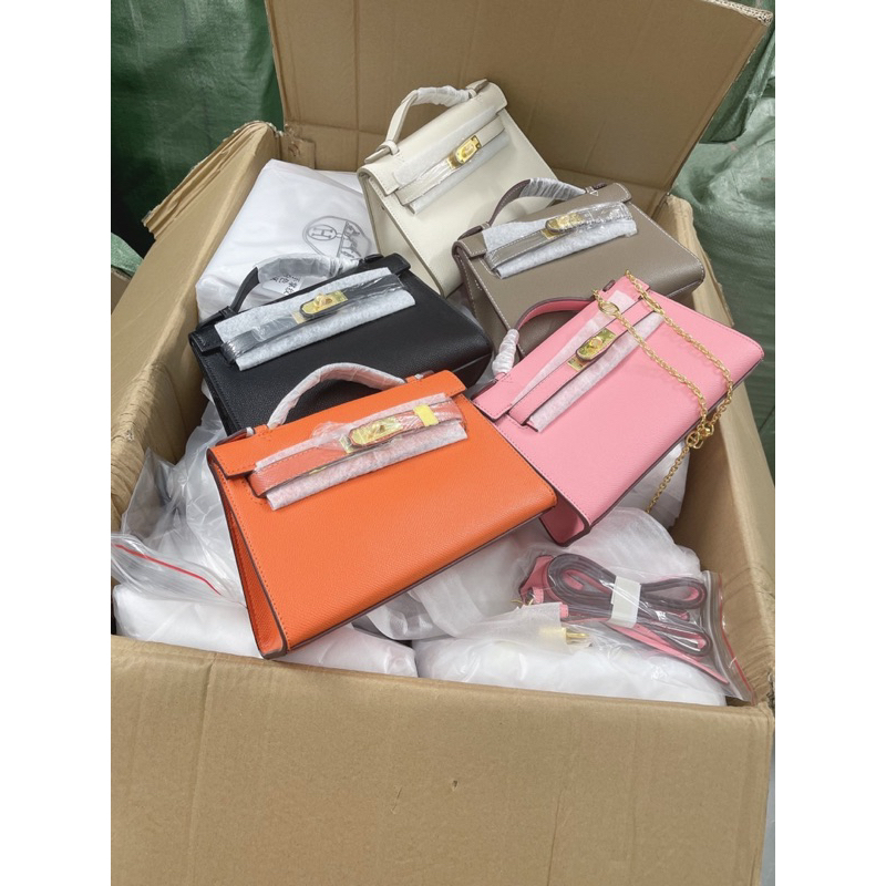 Túi HM Kelly Pochette SP - Size 22 Da Thật