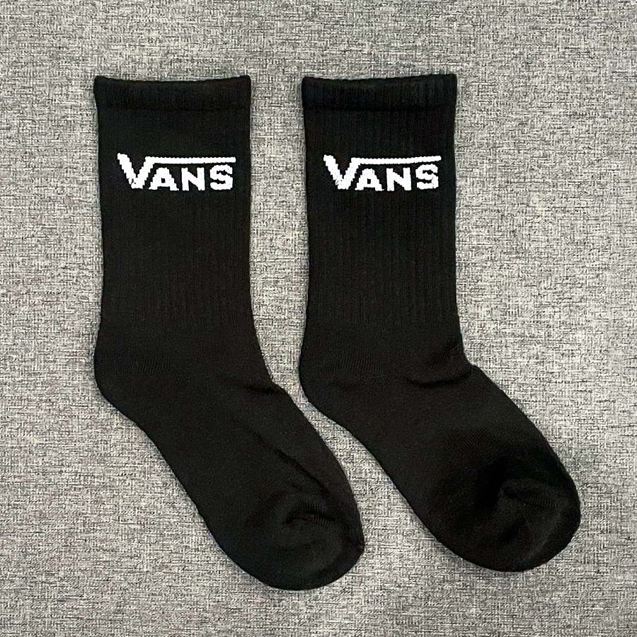 Tất cao cổ, tất vớ Vans phối màu đen chất liệu, vớ dệt kim cao cấp 100% cotton, unisex, giá cực tốt tại Hofa store