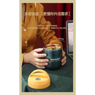 Cốc giữ nhiệt đựng cơm, canh, soup, cháo inox 304 kèm muỗng-size: 500ml