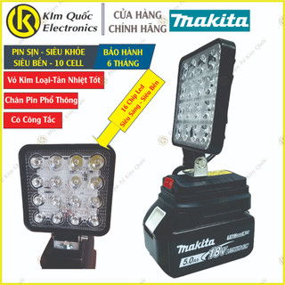 Thân Đèn Pin LED Makita Dùng Pin 14.4-21V Thiết Kế Bi Cầu Chiếu Xa - Sử Dụng Chung Pin MAKITA 18V Chân Phổ Thông