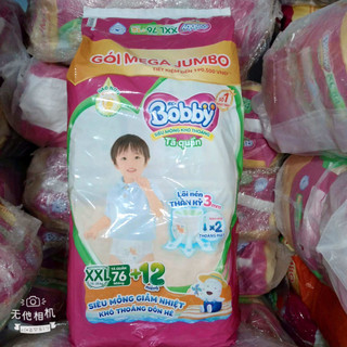 Tã/bỉm quần Bobby Mega Jumbo XXL76+12 MIẾNG