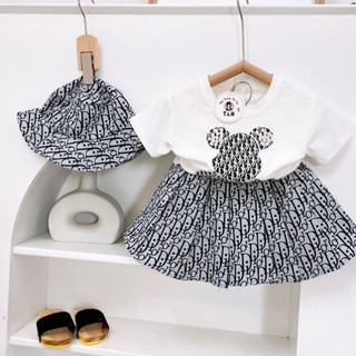 Set váy kẻ sang xịn bên trong chân váy có quần
