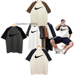 Áo thun Raglan N¡ke cá tính nam nữ,áo ngắn tay mùa hè