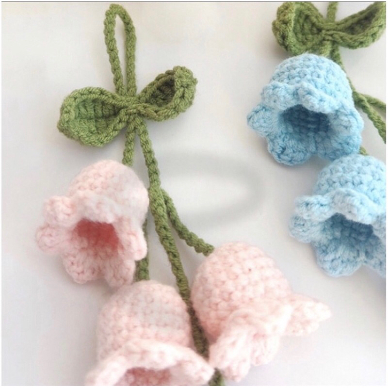 MÓC KHOÁ CHÙM HOA CHUÔNG🌷 CHẤT LIỆU LEN