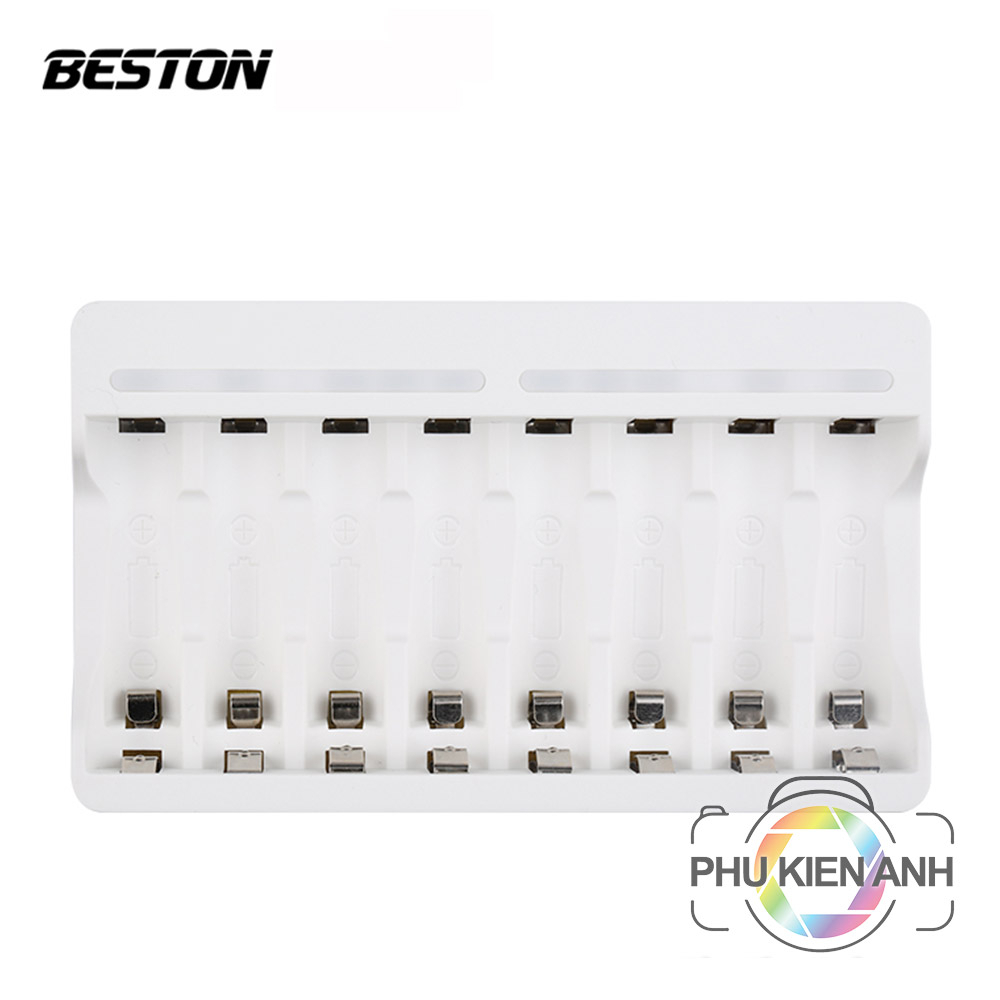 Bộ pin sạc Beston chính hãng C9009, C9023, C9023L, C9010, Pin 2A, 3A + tặng kèm hộp pin AA AAA  bền bỉ