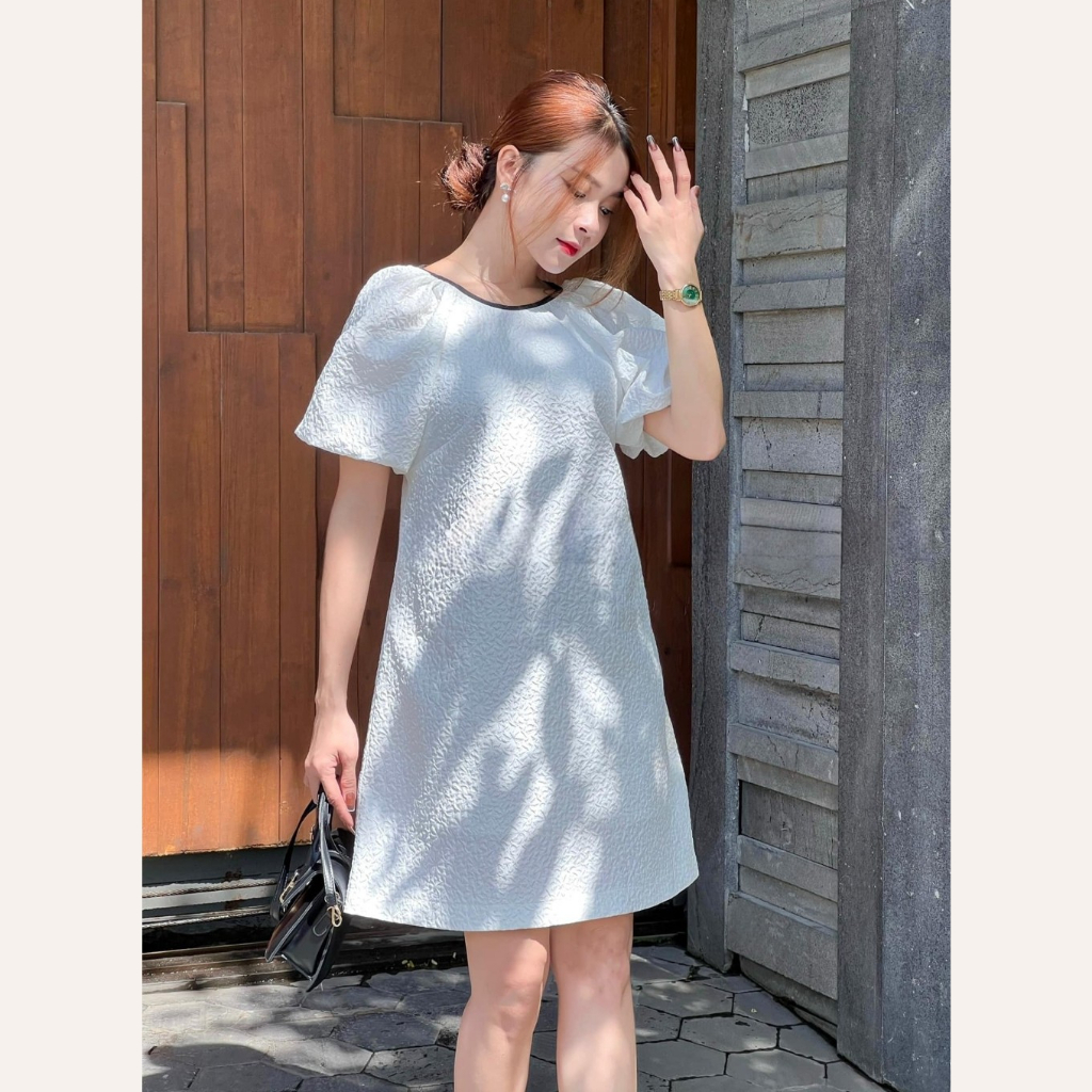 Váy kiểu nữ ngắn tay dáng babydoll Linly Store V-VBB3