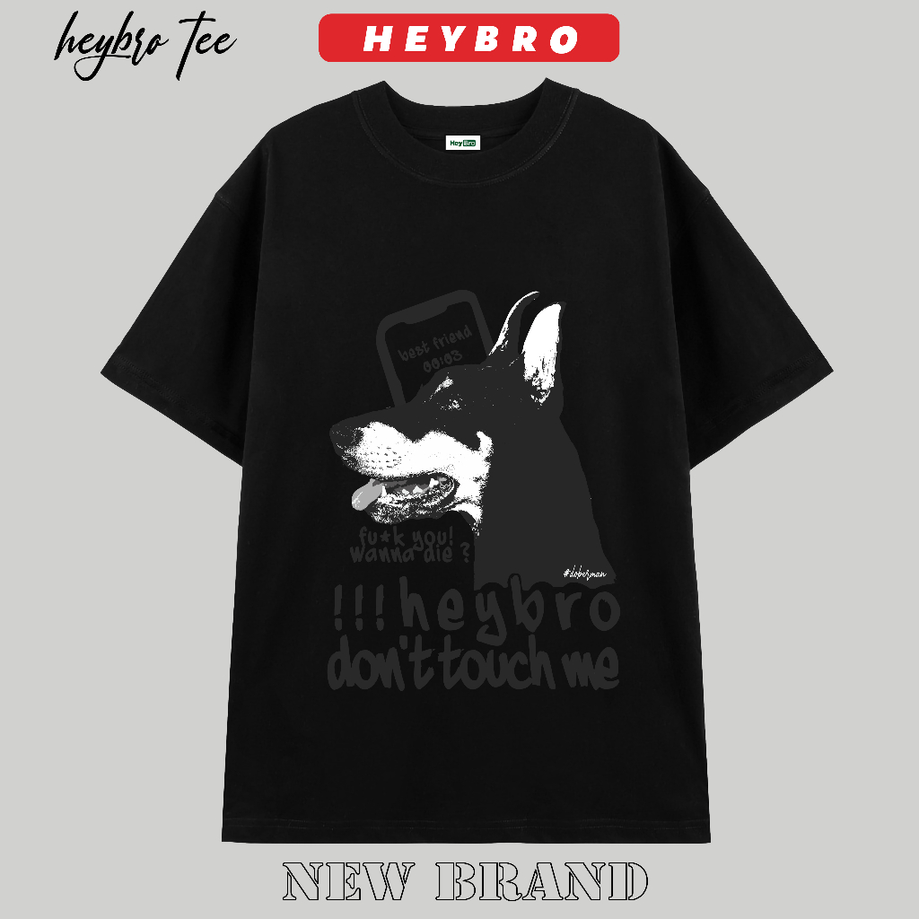 Áo thun nam nữ local brand HEYBRO, Phông tee unisex basic tay lỡ form rộng / BEST FRIEND