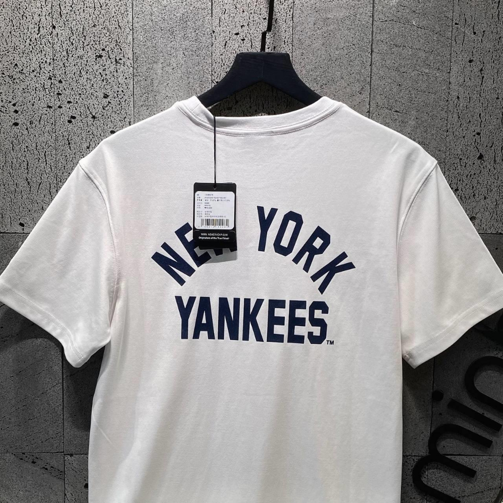 Áo Thun New Era Heavy Cotton New York Yankees Black  * New Era Chính Hãng Full Tem Tag