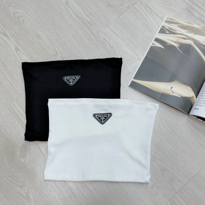 Áo ống croptop đính logo siêu xinh, áo quây nữ mùa hè