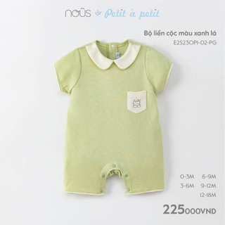 Bộ Quần Áo Body Cộc Liền Thân trắng Cho Bé Trai Bé Gái-Chất Liệu Nu Petit Mềm Mại
