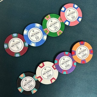 Chip phỉnh poker clay composite Milano