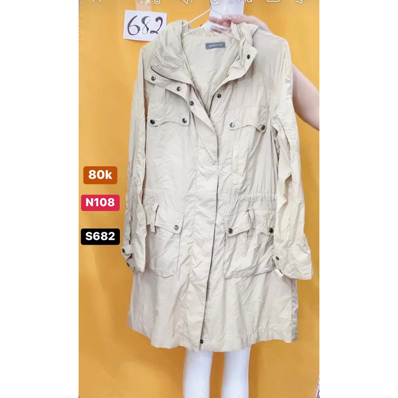 áo khoác dù kiểu mangto rút eo êm mịn freesize.S682