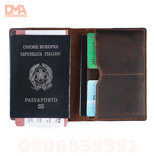 Ví dựng hộ chiếu,bao da passport da thật nguyên miếng