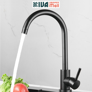 Vòi Rửa Bát KIVA Chất Liệu Đồng Thau Đúc, Tặng Kèm Dây Cấp Nước, Bảo Hành 10 Năm.