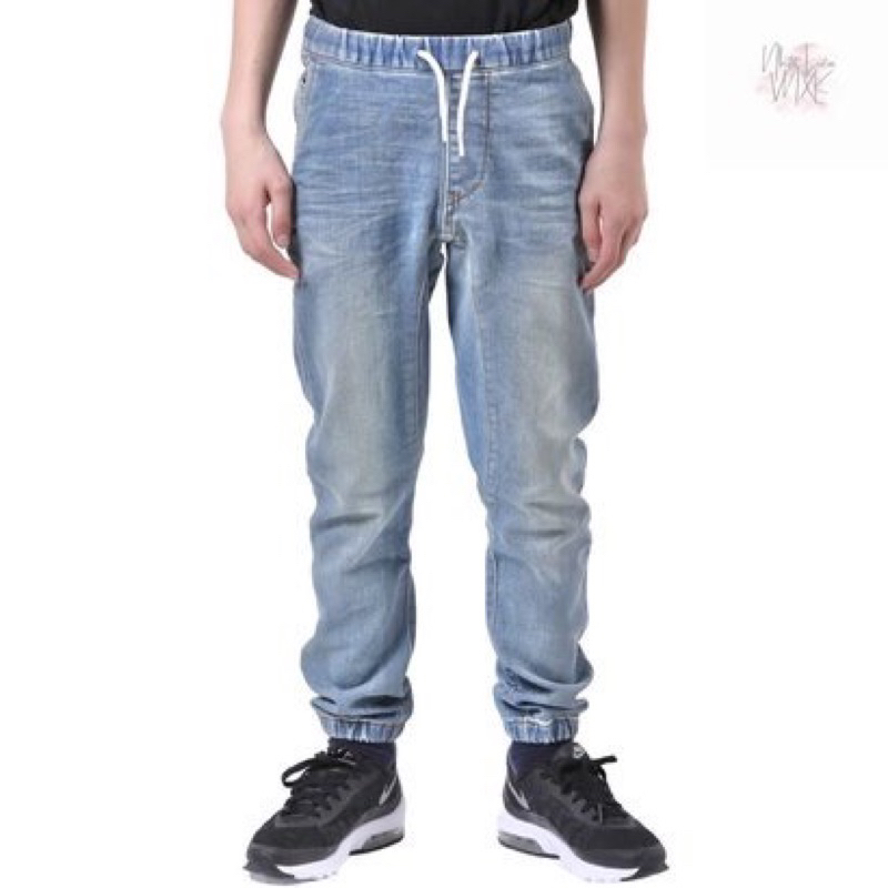 Quần Jeans Bò Nam Phối Dây Rút Bụi Bặm Dáng Jogger Bo Ống Lưng Chun QUIKSLIVER Hàng Xuất Xịn Cao Cấp Rất Nặng Tay