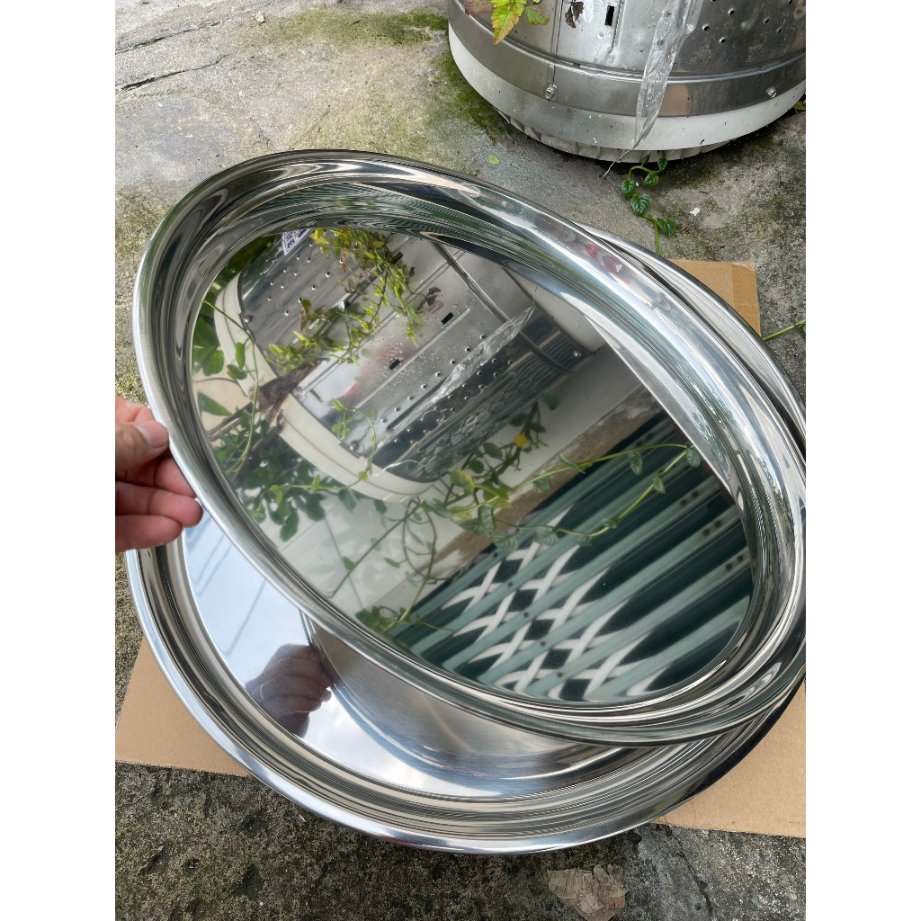 Mâm tròn inox 304 cao cấp 50cm và 55cm Việt Nam sản xuất