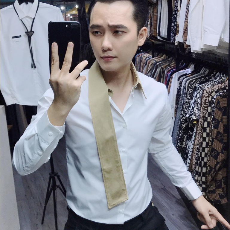 Sơ Mi Nam Vải Hàn Trơn Mịn Không Nhăn Không Phai Không Xù