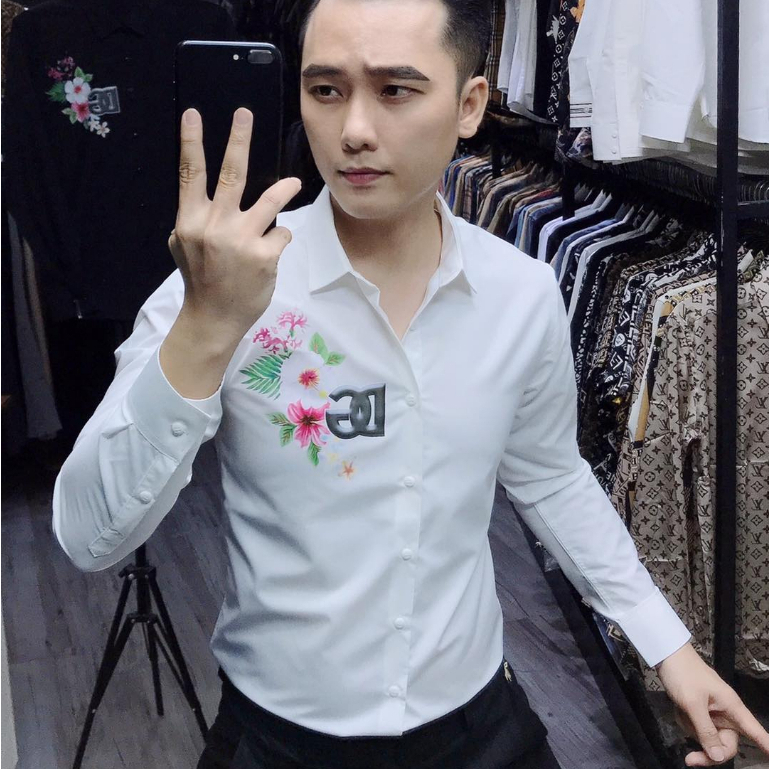 Sơ Mi Nam Vải Hàn Trơn Mịn Không Nhăn Không Phai Không Xù