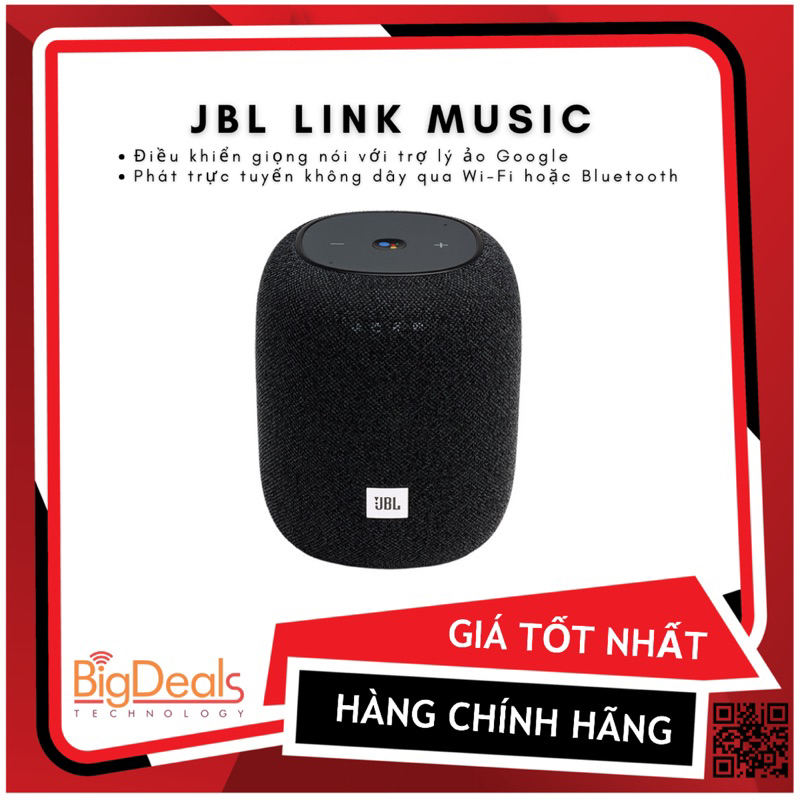 Loa trợ lý ảo JBL LINK MUSIC New Nobox, BigDeals VN