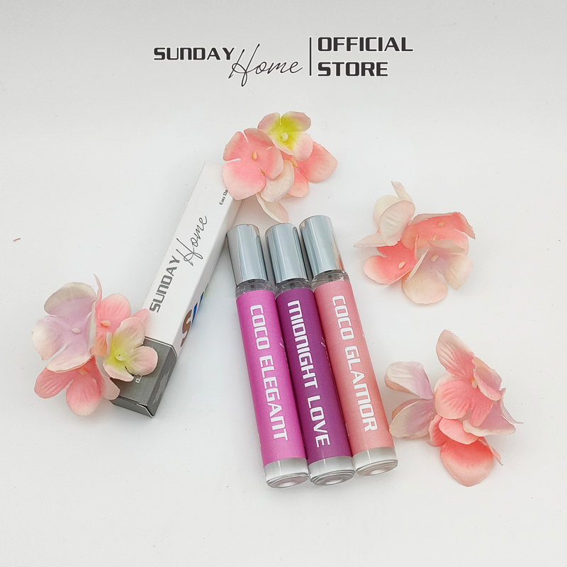 Bộ 3 sản phẩm tinh dầu nước hoa nữ Sunday Home Coco Love Ngọt ngào, Quyến rũ, Gợi cảm