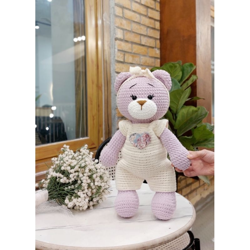 Len nhung mèo, nhung đũa 3mm, thích hợp móc thú size to, mũ, túi, áo, móc khóa...