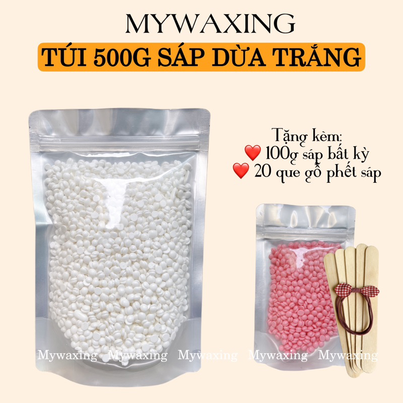 Túi 500g Sáp Wax Lông Nóng Tặng Kèm 100g Sáp