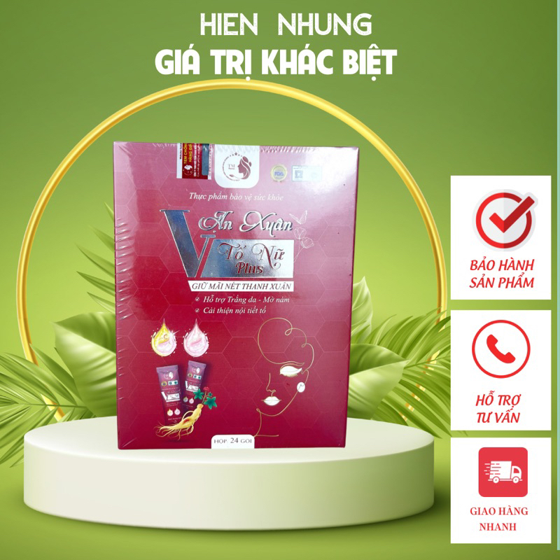 Colagen nội tiết tố VẠN XUÂN hỗ trợ đẹp da mờ nám cân bằng nội tiết ngăn ngừa lão hóa (SL: 24 gói)