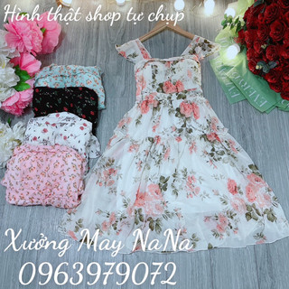 Đầm cánh tiên hoa nhí có mút ngực