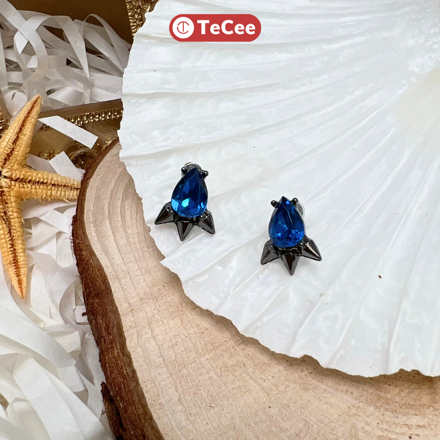 Khuyên tai Bông tai nữ nụ xuất dư xịn phong cách đơn giản cá tính vintage phụ kiện thời trang Tecee