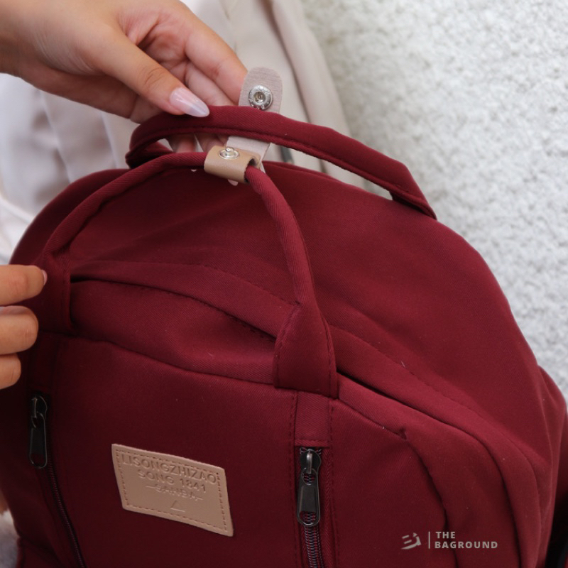 BALO MÀU PASTEL HỒNG/ ĐỎ/ TRẮNG - BALO CỠ LỚN/ VỪA LAP 15.6 INCHES - VẢI POLY CHỐNG NƯỚC