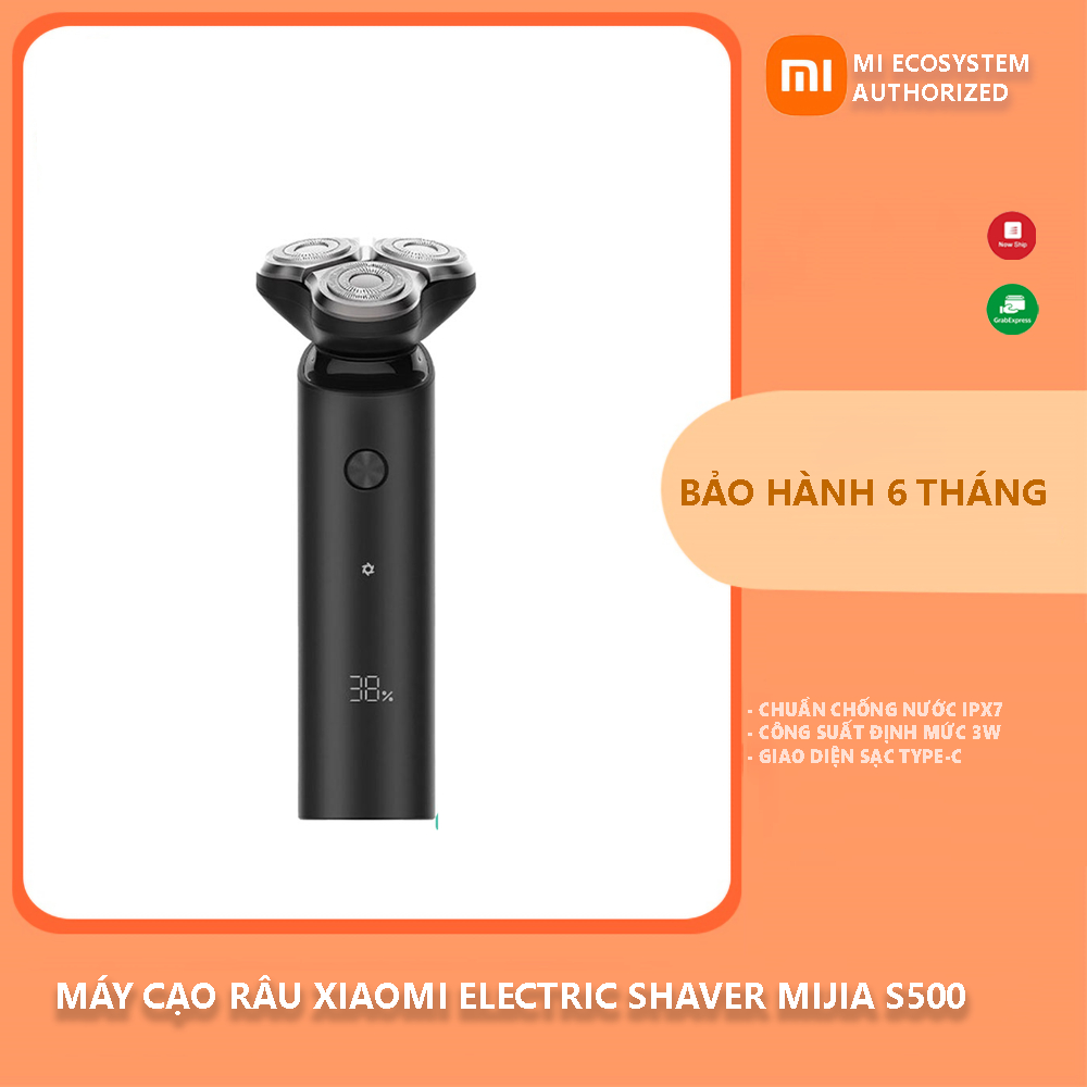 Máy cạo râu Xiaomi Electric Shaver Mijia S500 3 đầu - Bảo hành 6 tháng - Shop Điện Máy Center