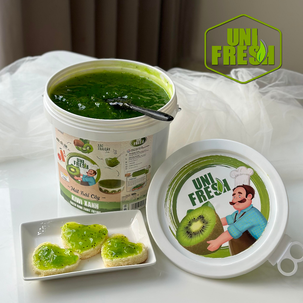 MỨT KIWI 950G - Mứt làm bánh - Mứt xác trái cây - Mứt UNIFRESH