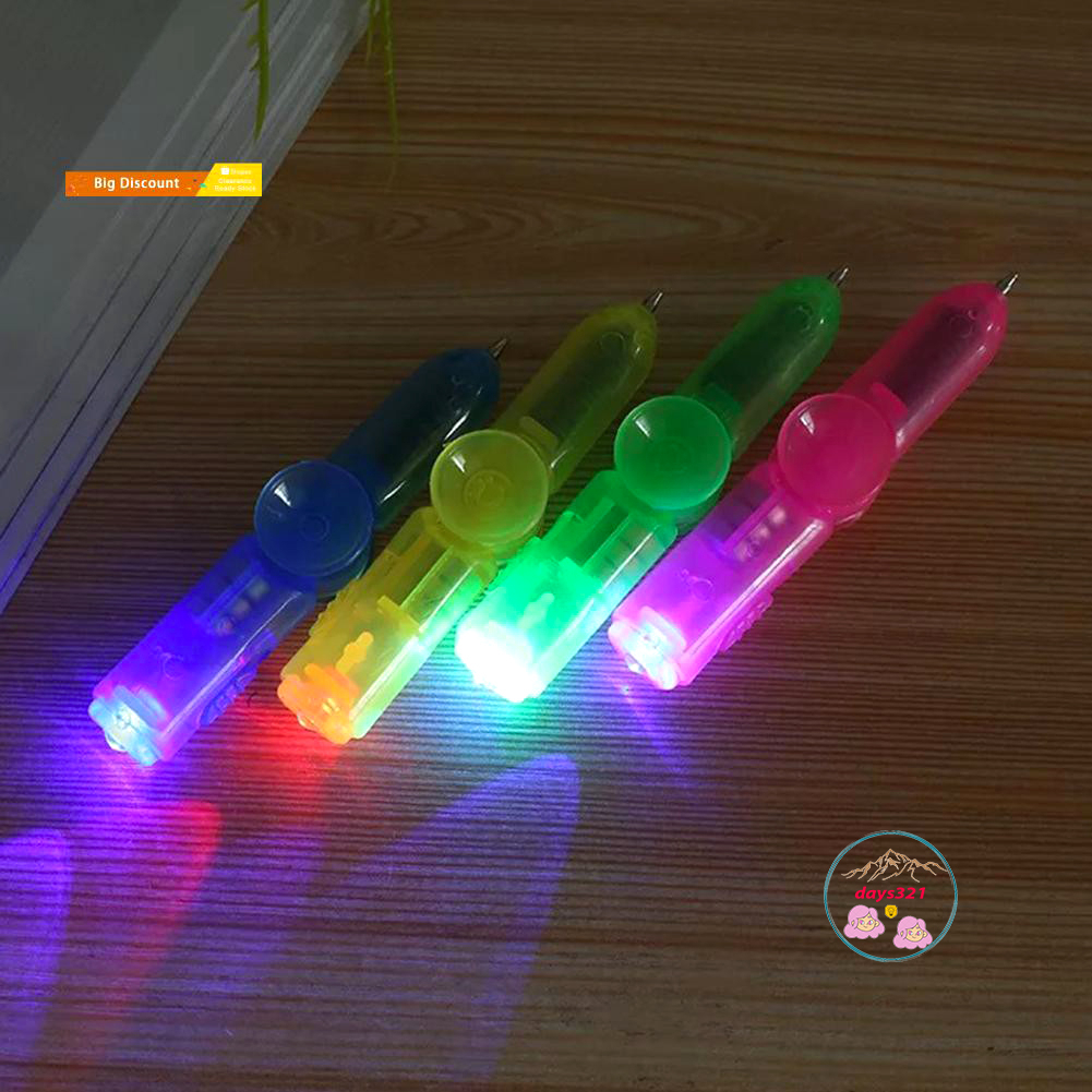 1 Cây Bút Xoay Phát Sáng Đầu Xoay 3 Trong 1 Dành Cho Học Sinh Spinner