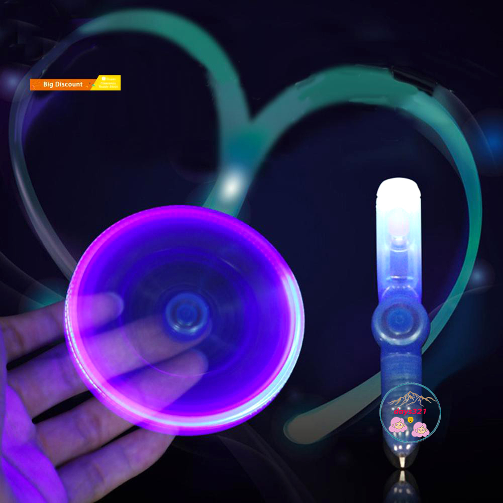 1 Cây Bút Xoay Phát Sáng Đầu Xoay 3 Trong 1 Dành Cho Học Sinh Spinner