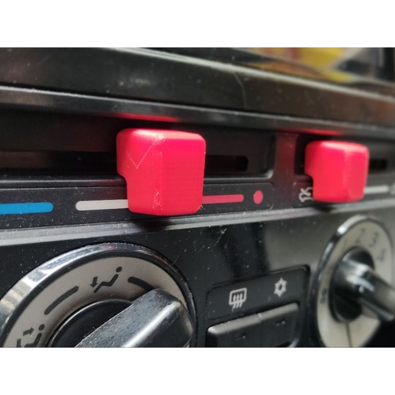 Bộ 2 nút nhựa chỉnh điều hoà, máy lạnh xe mitsubishi attrage mirage