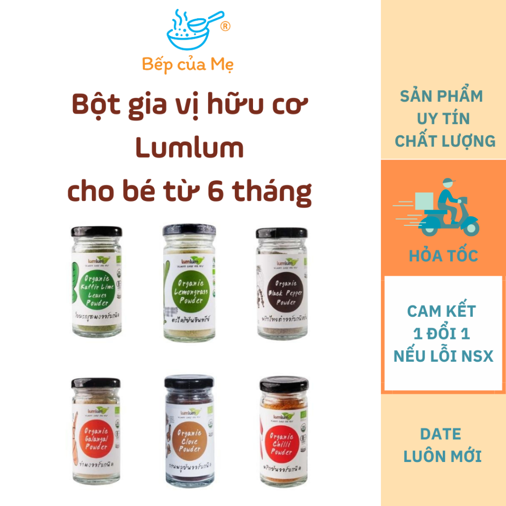Bột gia vị hữu cơ, gia vị hữu cơ cho bé từ 6 tháng LumLum, Shop Bếp Của Mẹ