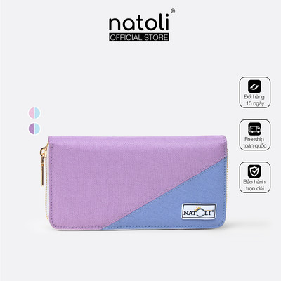 Ví nữ dài đựng tiền Local Brand thương hiệu Natoli - BST The Zipper Wallet V1