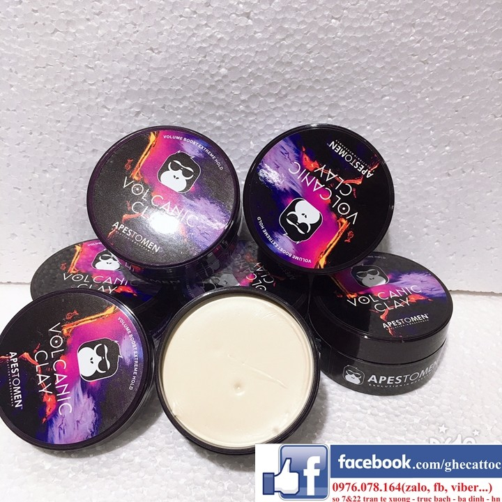 Sáp Vuốt Tóc Nam Apestomen Volcanic Clay Chính Hãng - 80 Gram