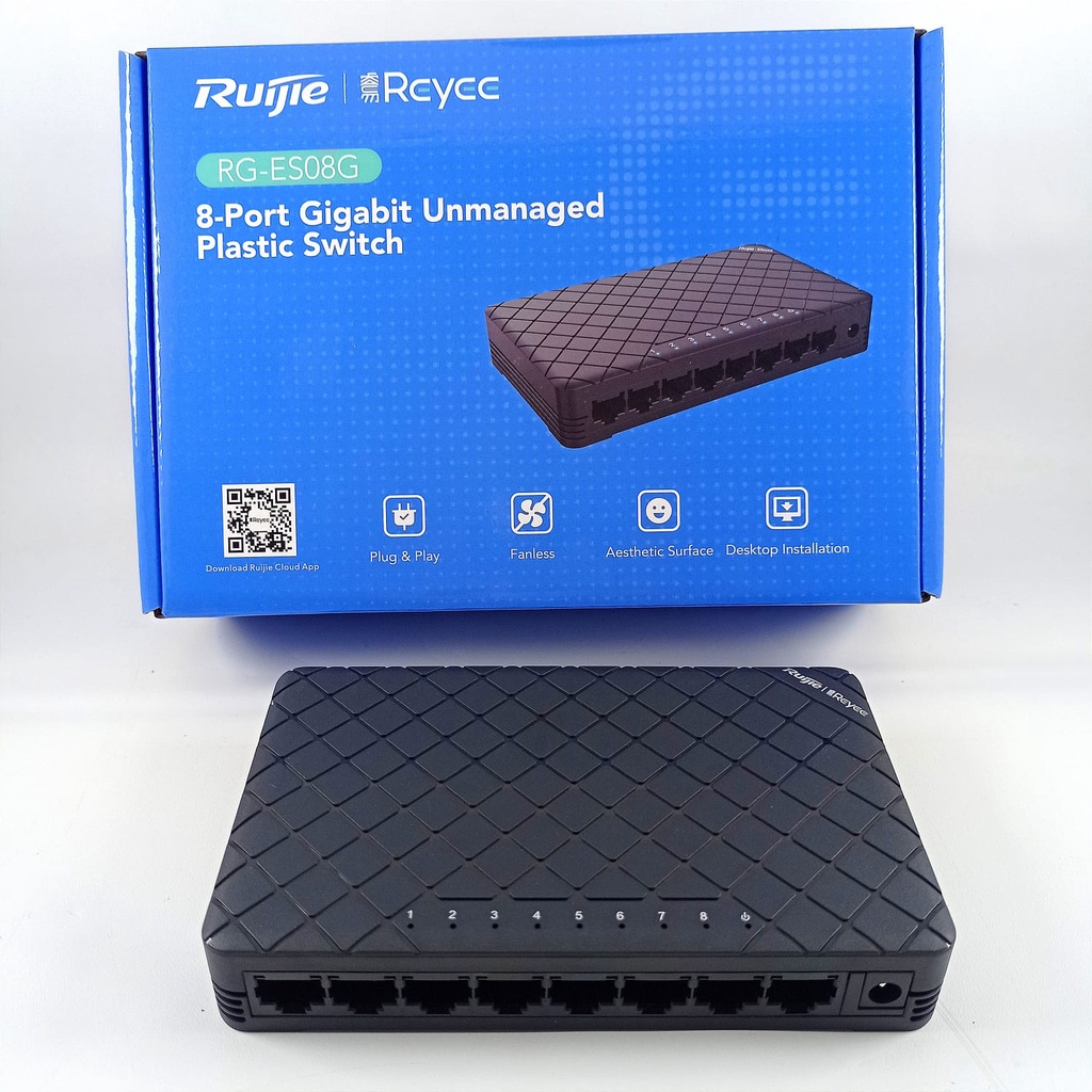 Bộ Chia Mạng Switch Ruijie RG-ES08G 8 Cổng 10/100/1000 BASE-T