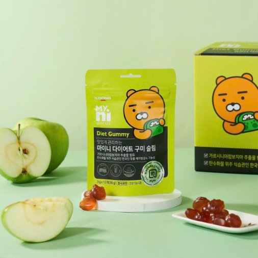 Kẹo Táo Giảm Cân Myni Selfcare Diet Gummy ILDONG Hàn Quốc Gói 12 Viên | Nine Hàn Nhật