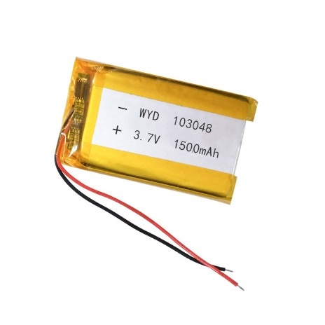 Pin Lithium 3.7V dung lượng 1500mAh 103048 cho loa Bluetooth, Định vị GPS, Camera hành trình