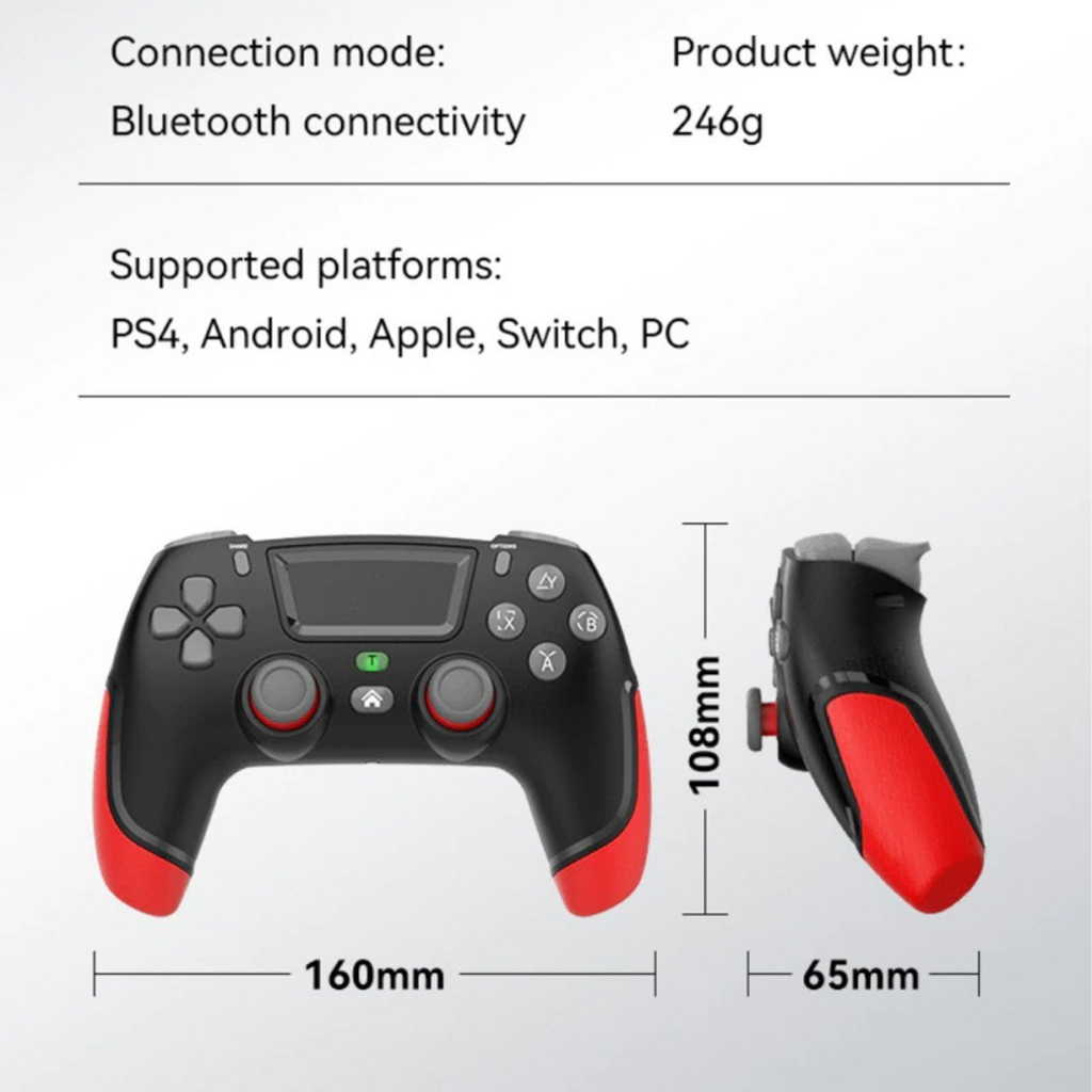 Tay cầm chơi game không dây P06 cho điện thoại / Laptop / PC / TV Android, có rung, full skill - Hỗ trợ chơi F04 -dc5007