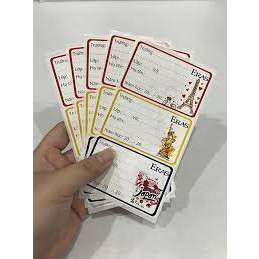 Nhãn Vở Bé Eras E581 (5 Tờ - 15 Nhãn Vở)