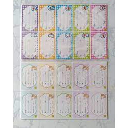 Nhãn Vở Bé Eras E581 (5 Tờ - 15 Nhãn Vở)