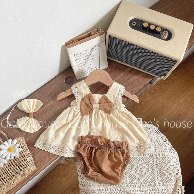 Set bộ đũi mềm thoáng mát cho bé gái