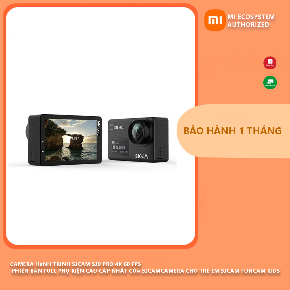 Camera hành trình SJCAM SJ8 Pro 4K 60 FPS phiên bản full phụ kiện cao cấp nhất của SJCAM