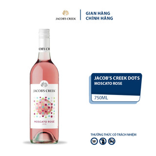 Rượu Vang Hồng có ga Jacob's Creek Dots Moscato Rose 750ml 7.5% Không kèm Hộp