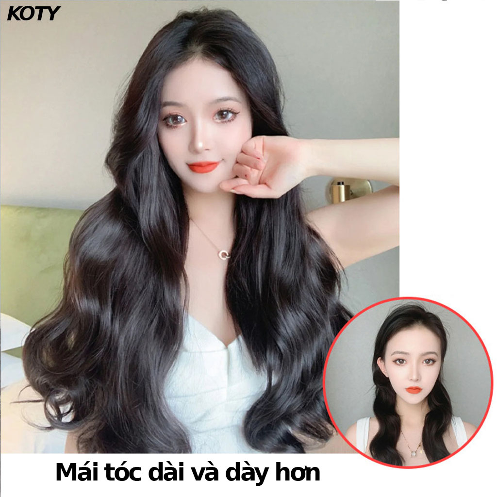 Tóc giả nữ đẹp Koty tóc giả kẹp 6 phím xoăn TG10