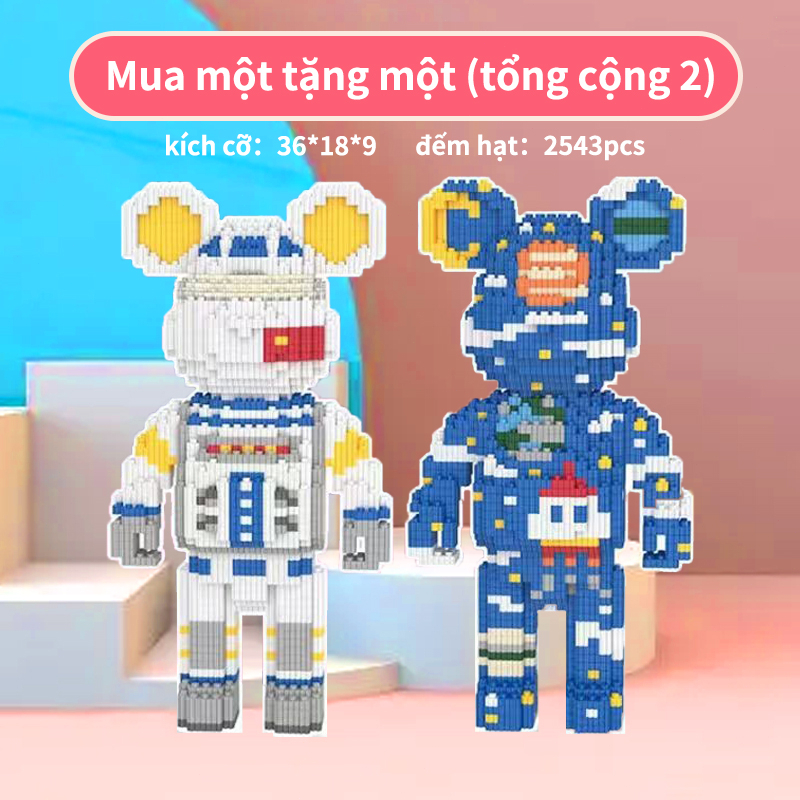 Xếp Hình Con Gấu Dễ Thương - Bộ Gấu Bạo Lực