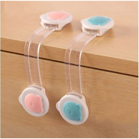 Khóa Tủ Lạnh DẺO, Khóa Tủ Đồ , Ngăn Kéo, Chốt Chặn Cửa Cao Cấp Giữ An Toàn Cho Bé